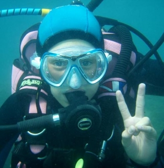  Pequeño buceador en Cap d'Agde 